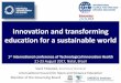 Innovation and transforming education for a sustainable world