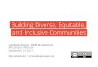 Building diverse, equitable and inclusive communities