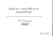 ¿Qué es y qué NO es storytelling?