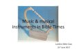 Music and musical instruments in bible times