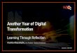 Another Year of Digital Transformation - Learning Through Reflection