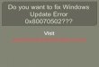 Fix windows update error 0x80070502