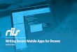 Writing Secure Mobile Apps for Drones