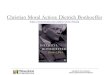 Christian Moral Action Dietrich Bonhoeffer