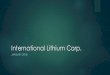 International Lithium Presentation January 2018 - Lithium Royalty And Strategic Investments Company