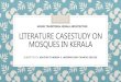 Literature casestudy on mosques in kerala