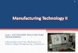 Manufacturing Technology-II Unit 5