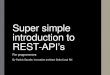 REST-API introduction for developers