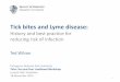 Tick bites and Lyme disease: history and best practice for reducing risk of infection