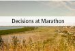 Marathon decision making activity