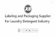 Labeling and packaging supplier for liquid laundry detergents