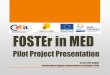 FOSTEr in MED pilot projects conference  28/06/2016: the pilot project in Alexandria, Egypt