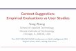 [WI 2017] Context Suggestion: Empirical Evaluations vs User Studies