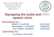 Equipping the audio and speech clinic