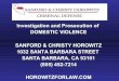 Investigation & Prosecution of Domestic Violence