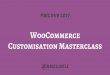 WooCommerce Customization Masterclass (WordCamp Dublin 2017)