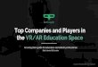 Top Companies and Players in the VR/AR Education Space