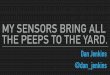 My sensors bring all the peeps to the yard