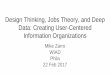 Design Thinking, Jobs Theory, and Deep Data: Creating User-Centered Information Organizations