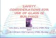 Safety considerations for use of glass in buildings