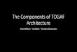 The components of togaf architecture