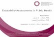 Spotlight Webinar: Evaluability assessments in public health