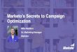 Marketo's Secrets to Campaign Optimization