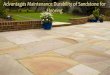 Advantages maintenance durability of sandstone for flooring