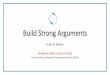 Build Strong Arguments