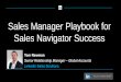 Sales Manager Playbook for Sales Navigator Success