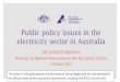 Radical Innovation in the Electricity Sector - Darryl Biggar - Australia - June 2017 OECD discussion