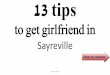 13 tips to get girlfriend in sayreville