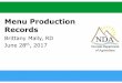 Nda production records