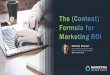 The Formula for Content Marketing Automation ROI