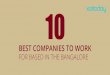 The 10 best companies to work for in Bangalore