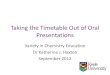 Taking the Timetable Out of Oral Presentations