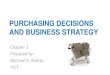 Chap 2 purchasing decisions and business strategy