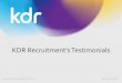 KDR Recruitment's Recommendations
