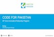 Code for Pakistan Civic Innovation Fellowship Program