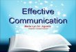 Effective communication (leaders)