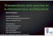 Solving distributed data management problems in a microservice architecture (sfmicroservices)