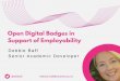 Open Digital Badges in Support of Employability