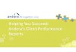 Andera Performance Statements - Driving New Account Origination Success