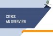 Citrix Basics PPT - What is Citrix Products?