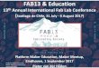 FAB13 & Education; Report on the 13th Annual International Fab Lab Conference (Santiago de Chile, 31 July - 6 August 2017)
