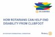 How Rotarians Can Help End Disability from Clubfoot