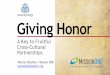 Giving Honor: A Key to Fruitful Cross-Cultural Partnerships