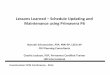 Construction CPM Conference - 2014 - · PDF fileLessons Learned – Schedule Updating and Maintenance using Primavera P6 Hannah Schumacher, PSP, PMI‐SP, LEED AP FDI Planning Consultants