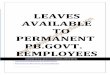 LEAVES AVAILABLE TO PERMANENT PB.GOVT. EEMPLOYEESemployeesforum.in/wp-content/uploads/2011/12/LEAVES-AVAILABLE-T… · leaves available to permanent pb.govt. eemployees for more details