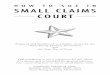 HOW TO SUE IN SMALL CLAIMS COURT - Texas · PDF fileHOW TO SUE IN SMALL CLAIMS COURT Preparedanddistributedasapublicservicebythe TexasYoungLawyersAssociation and theStateBarofTexas